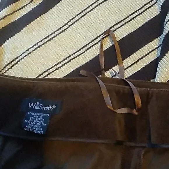 ⚜️  Corduroy Willi Smith Italian Pencil Skirt 8/10 Vintage Cool - Picture 2 of 16